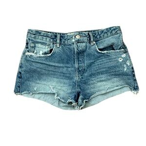 We The Free Classic Distressed Blue Jean Shorts Size 30